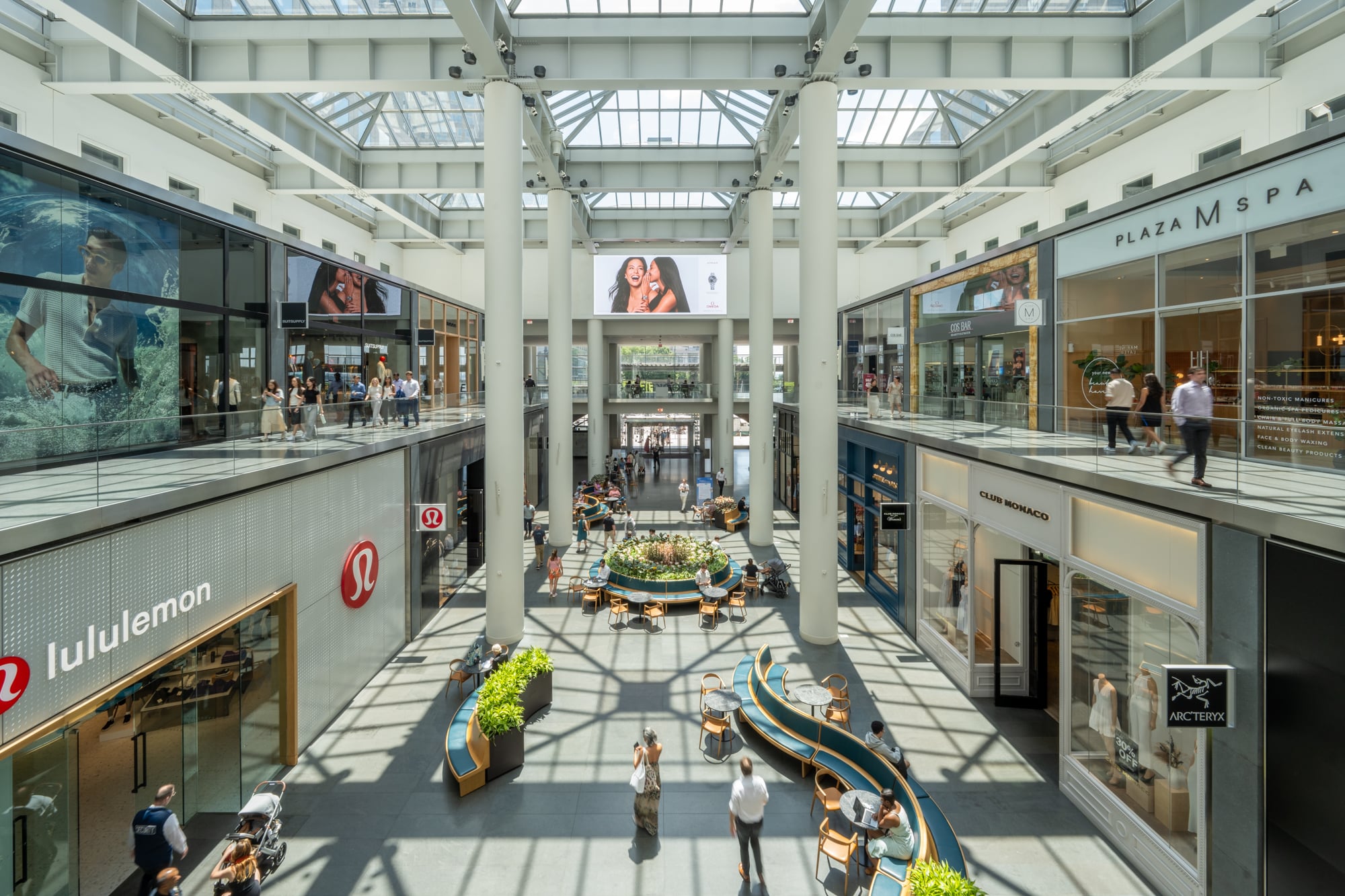 Commercial shopping center interior