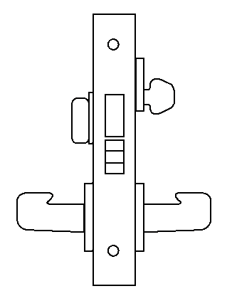DD13 mortise lock function diagram