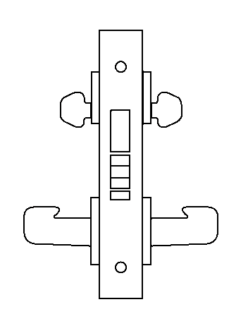 DG34 mortise lock function diagram