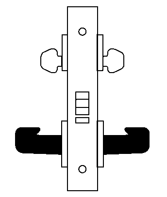 DG30 mortise lock function diagram