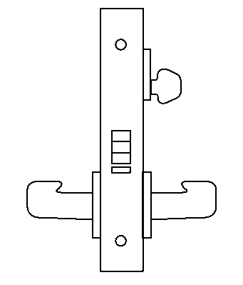 DG06 mortise lock function diagram