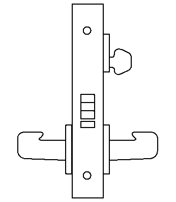 DD05 mortise lock function diagram