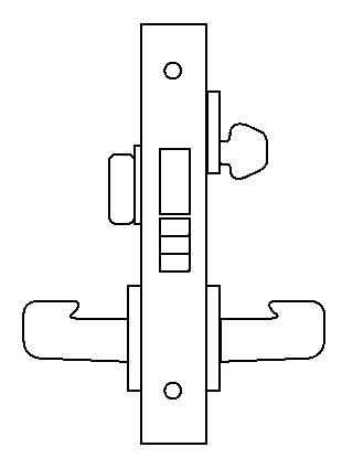 DD21 mortise lock function diagram