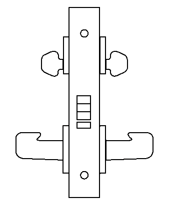 DG09 mortise lock function diagram