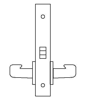 DD01 mortise lock function diagram