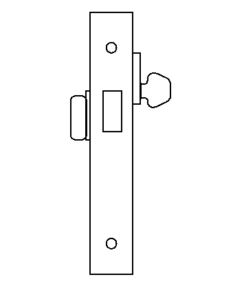 DD17 mortise lock function diagram