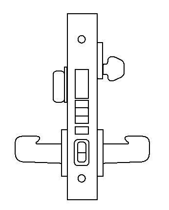 DD20 mortise lock function diagram