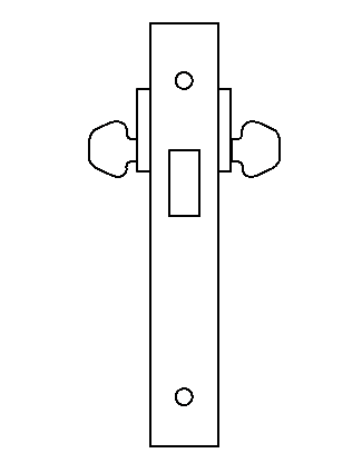 DG16 mortise lock function diagram