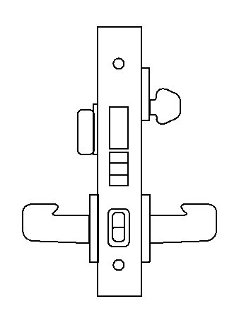 DG12 mortise lock function diagram