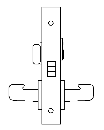 DD22 mortise lock function diagram