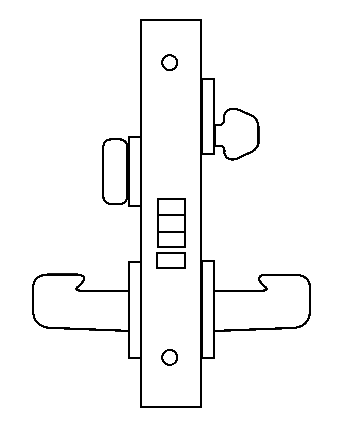 DD04 mortise lock function diagram
