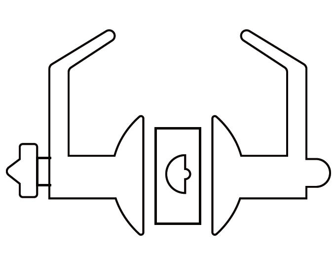 B12 cylindrical lock function diagram